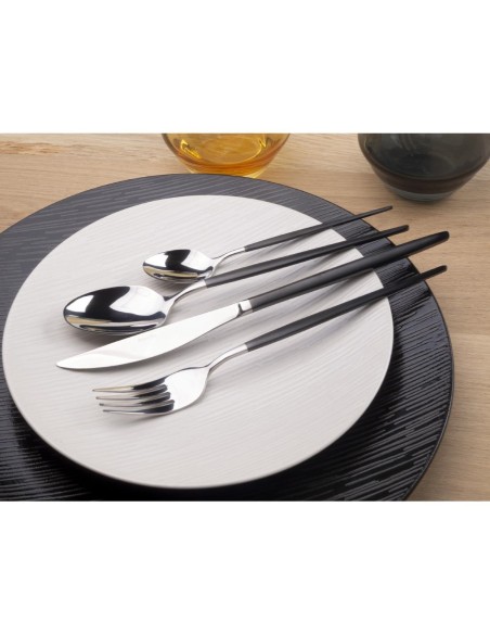 Cuillères de table noires Soprano Amefa - lot de 12