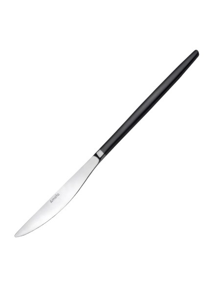 Couteaux de table noirs Soprano Amefa - lot de 12