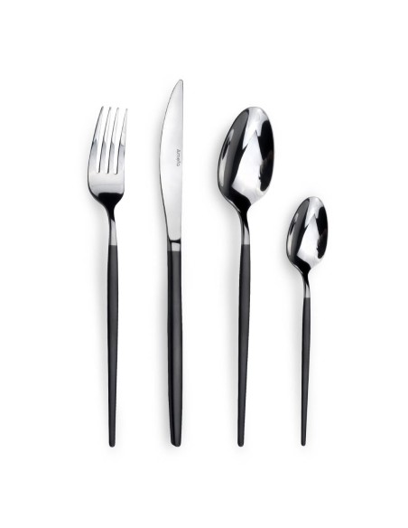 Couteaux de table noirs Soprano Amefa - lot de 12