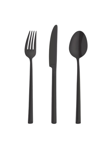 Couteaux de table Amefa Metropole PVD noirs - lot de 12
