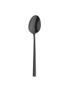 Cuillères à dessert Amefa Metropole PVD noires - lot de 12