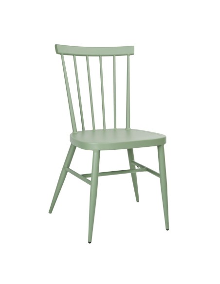 Chaises en aluminium Bolero Windsor vertes - lot de 4