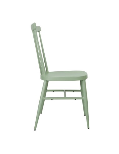 Chaises en aluminium Bolero Windsor vertes - lot de 4