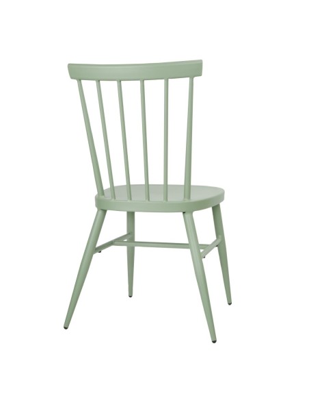 Chaises en aluminium Bolero Windsor vertes - lot de 4