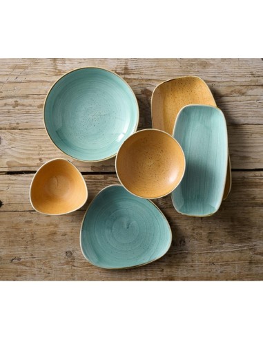 Assiettes Stonecast Tangerine 260 mm - Lot de 12