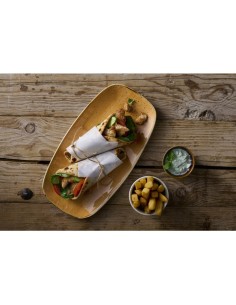 Assiettes oblongues Churchill Stonecast Tangerine - Lot de 6 2