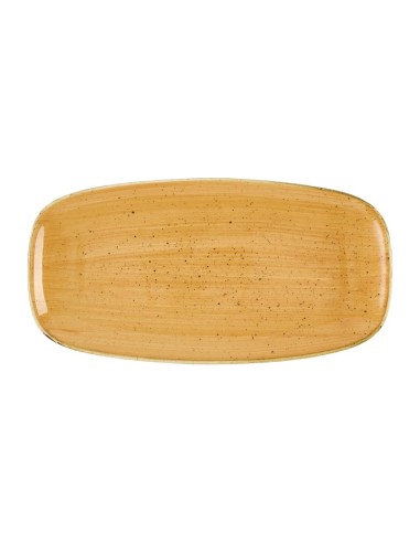 Assiettes oblongues Churchill Stonecast Tangerine - Lot de 12