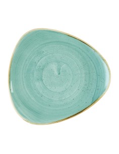 Assiettes triangulaires Churchill Stonecast Mint 229 mm - Lot de 12