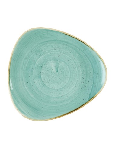 Assiettes triangulaires Churchill Stonecast Mint 229 mm - Lot de 12