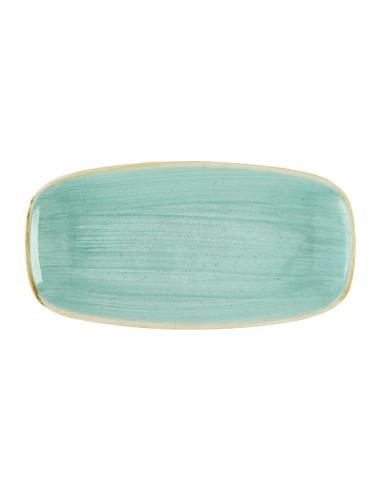 Assiettes oblongues Churchill Stonecast Mint - Lot de 12