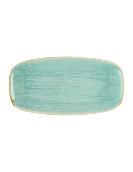 Assiettes oblongues Churchill Stonecast Mint - Lot de 12