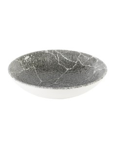 Assiettes coupe Churchill Kintsugi Quartz Black 182mm - Lot de 12 2