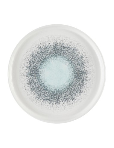 Assiettes rebord Churchill Aquamarine 210 mm - Lot de 6