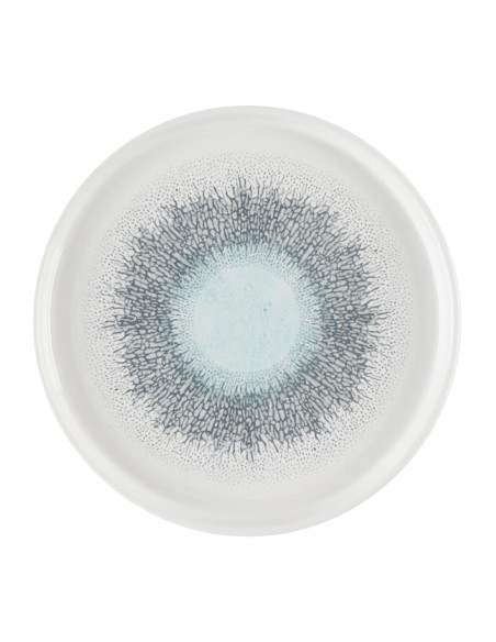 Assiettes rebord Churchill Aquamarine 210 mm - Lot de 6
