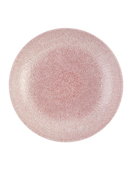 Assiettes coupes rondes Churchill Raku Rose Quartz 248 mm - Lot de 12