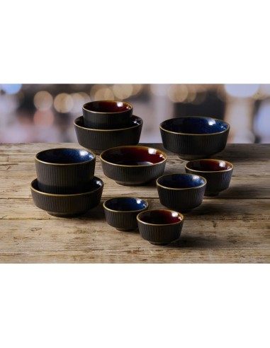 Bols à soupe Churchill Nourish Tokyo Blue Kochi - Lot de 12