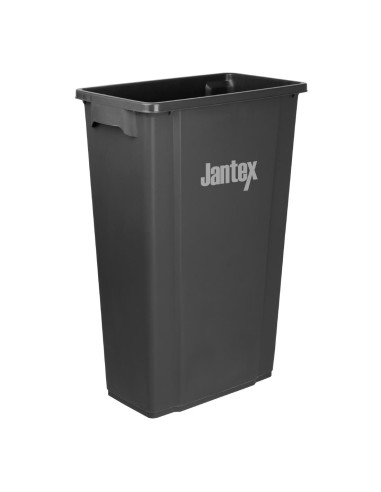 Poubelle Jantex Slim noire 80L - Gain de place