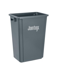 Poubelle Jantex Slim 60L gris - gain de place