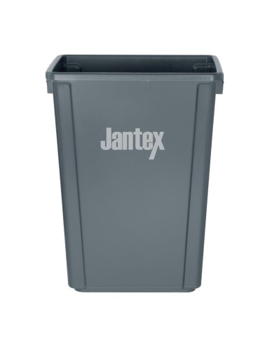 Poubelle Jantex Slim 60L gris - gain de place