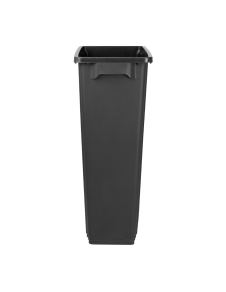 Poubelle Jantex Slim noire 80L - Gain de place
