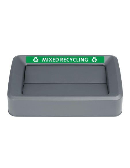 Couvercle gris Jantex pour poubelles Slim 60/80 L - Vente en ligne
