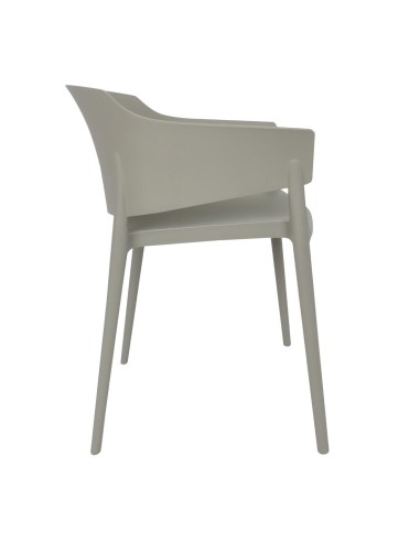 Fauteuils Lorenzo Café Bolero gris - lot de 2