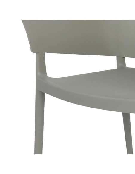 Fauteuils Lorenzo Café Bolero gris - lot de 2