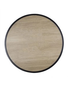 Table ronde Marston Bolero noire 700mm - Aluminium & verre 2