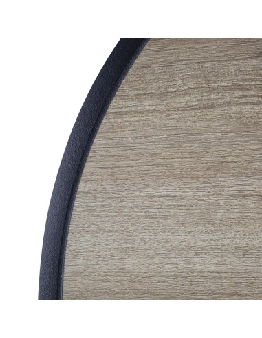 Table ronde Marston Bolero noire 700mm - Aluminium & verre