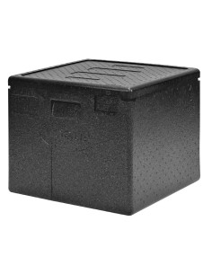 Conteneur isotherme Vogue 59L pour 8 pizzas - Noir