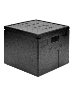 Conteneur isotherme Vogue 59L pour 8 pizzas - Noir 2