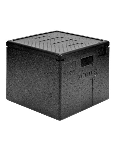Conteneur isotherme Vogue 59L pour 8 pizzas - Noir