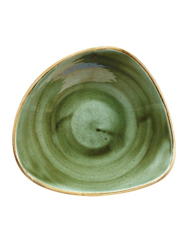 Bols triangulaires Churchill Stonecast Vert 235 mm - Lot de 12