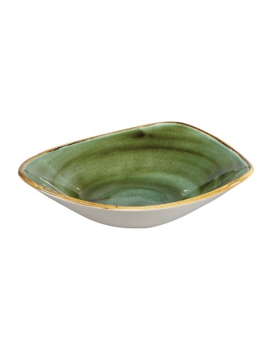 Bols triangulaires Churchill Stonecast Vert 235 mm - Lot de 12