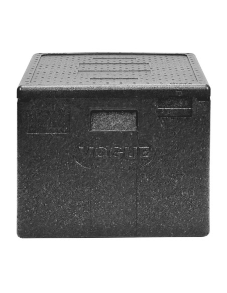 Conteneur isotherme Vogue 59L pour 8 pizzas - Noir