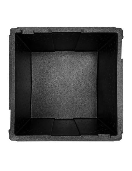 Conteneur isotherme Vogue 59L pour 8 pizzas - Noir