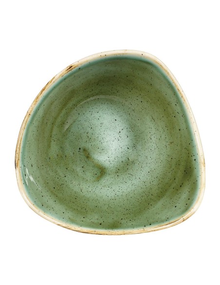 Bols triangulaires Churchill Stonecast Samphire Green 153mm - Lot de 12