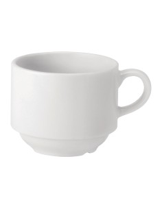 Tasses empilables Utopia Pure White 200 ml - lot de 24