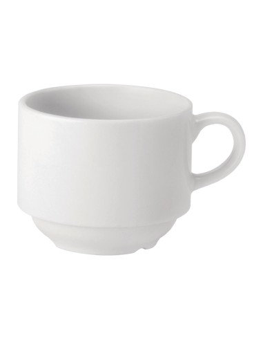 Tasses empilables Utopia Pure White 200 ml - lot de 24
