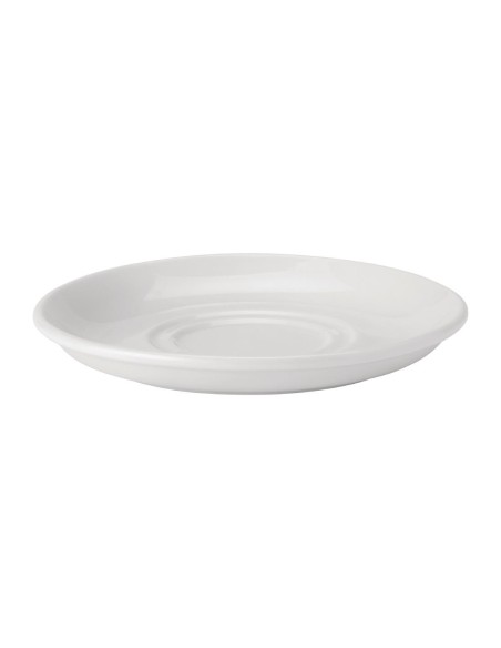 Soucoupes double puits Utopia Pure White 150 mm - lot de 24