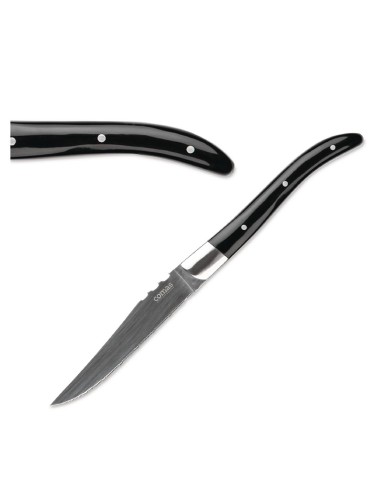 Couteaux à steak ACR noir Comas 22,5 cm - lot de 6