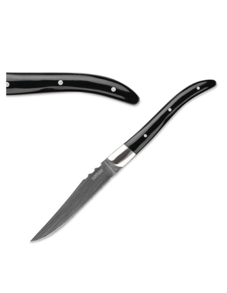 Couteaux à steak ACR noir Comas 22,5 cm - lot de 6