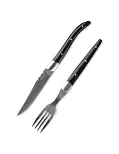 Couteaux à steak ACR noir Comas 22,5 cm - lot de 6 2