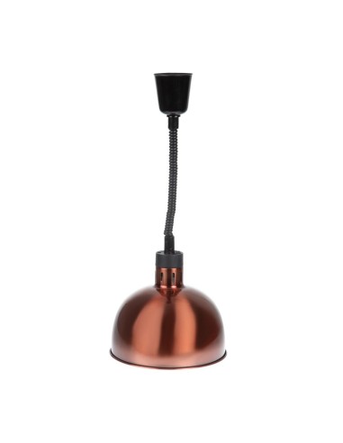 Lampe chauffante dôme rétractable Buffalo cuivre - 250W