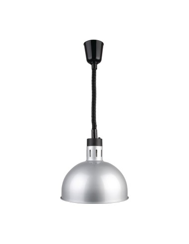 Lampe chauffante dôme rétractable Buffalo 250W - métal brossé