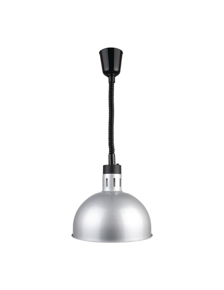 Lampe chauffante dôme rétractable Buffalo 250W - métal brossé