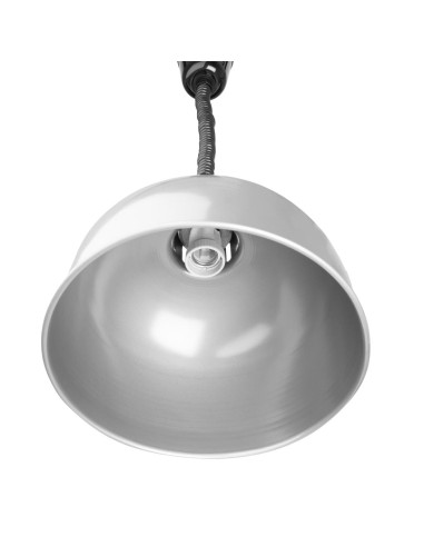 Lampe chauffante dôme rétractable Buffalo 250W - métal brossé