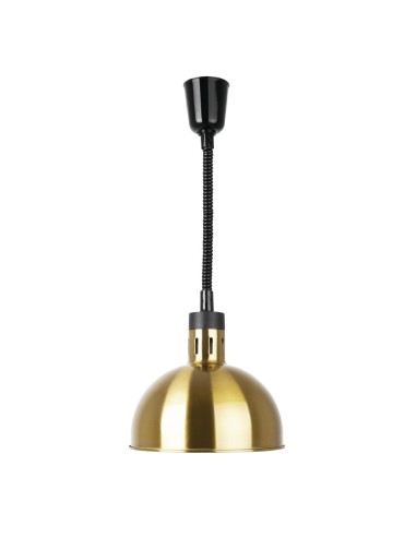 Lampe chauffante dôme rétractable Buffalo dorée - 250W