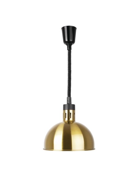 Lampe chauffante dôme rétractable Buffalo dorée - 250W