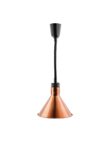 Lampe chauffante conique rétractable Buffalo finition cuivre